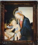 Madone au livre   ( huile sur toile 50 cm x 60 cm )  D'aprs Botticelli