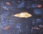 Le poisson rouge  ( huile sur toile )   D'aprs Paul Klee