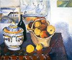 Nature morte  ( huile sur toile )  D'aprs Paul Czanne