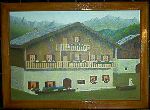 Chalet ( huile sur toile  55 cm x 46 cm )
