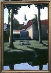 Marmagne, le canal   ( huile sur toile 37 cm x 55 cm  )