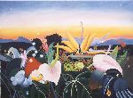 Le pays des rves  ( huile sur toile 80 cm x 59 cm )  D'aprs un dessin de Delessert